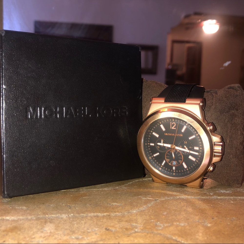 Michael Kors Big Face Matte Gold Watch